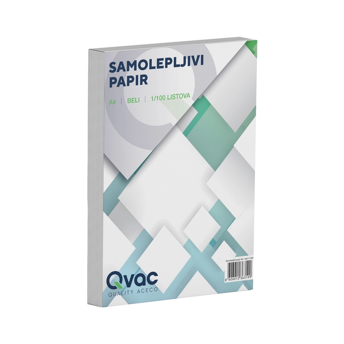 Samolepljivi papir A4 beli 1/100 lista