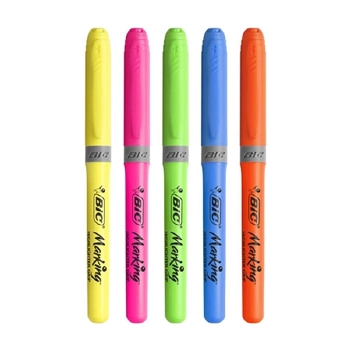 Bic highlighter grip roze