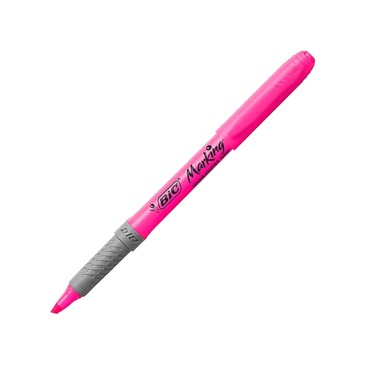 Bic highlighter grip roze