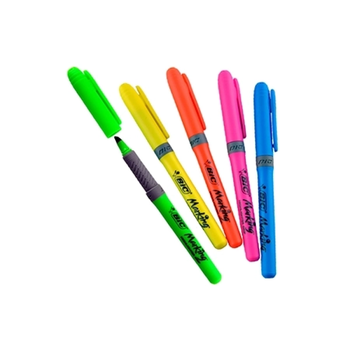 Bic highlighter grip plavi