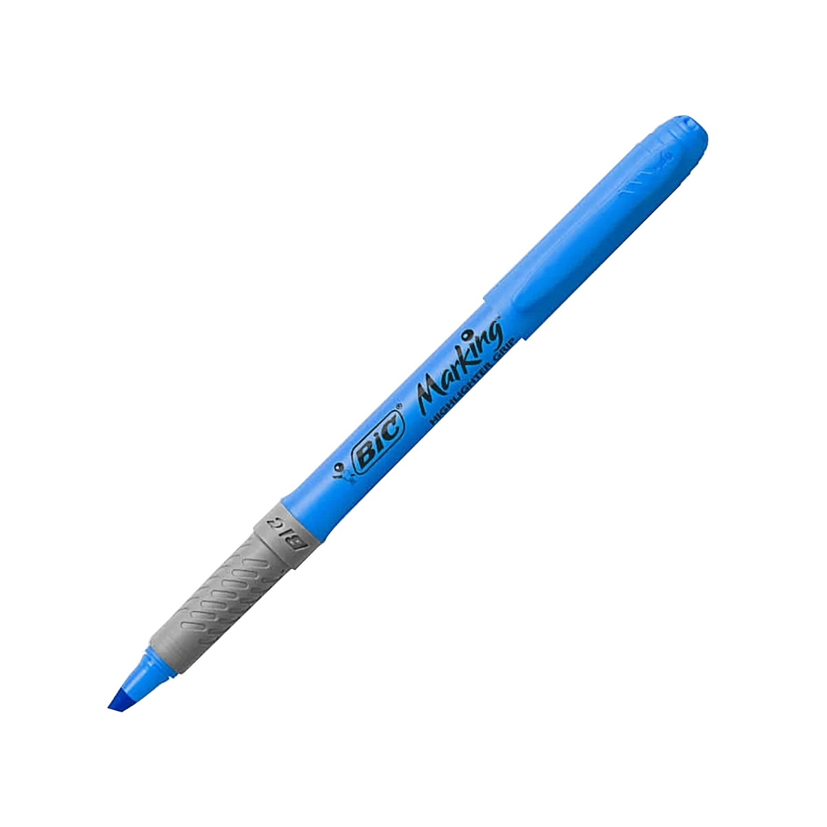 Bic highlighter grip plavi