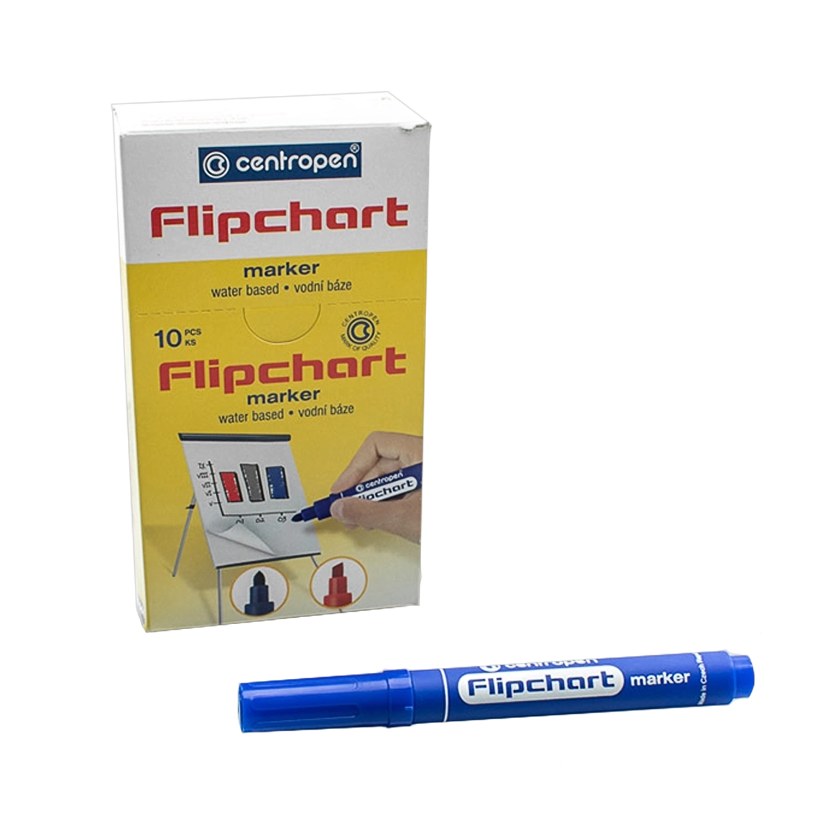 Centropen marker 8560 za flipchart blokove plavi