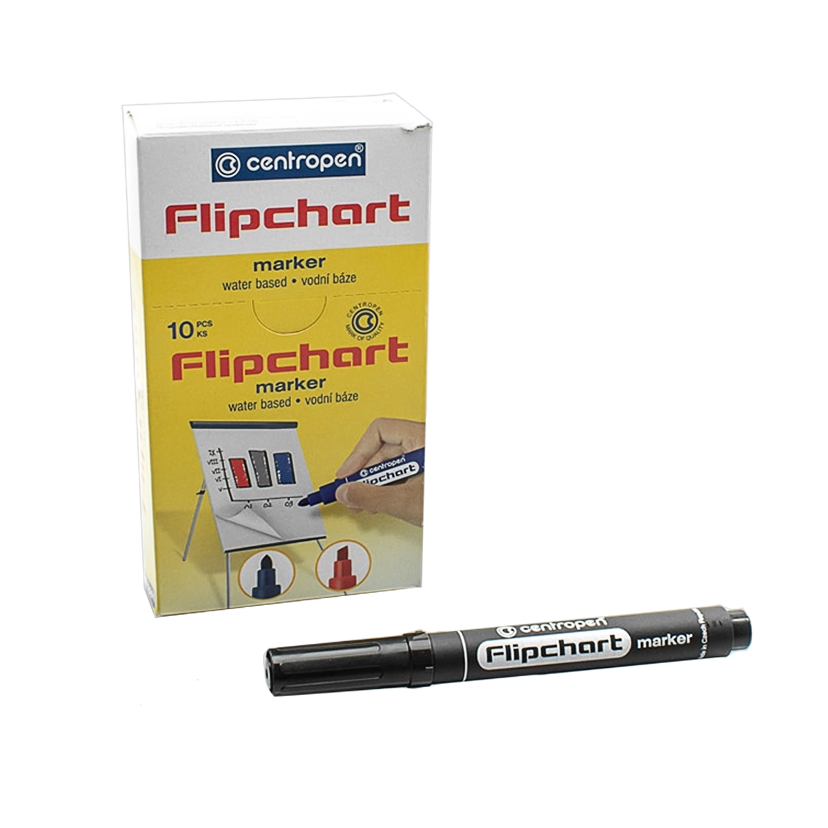 Centropen marker 8560 za flipchart blokove crni