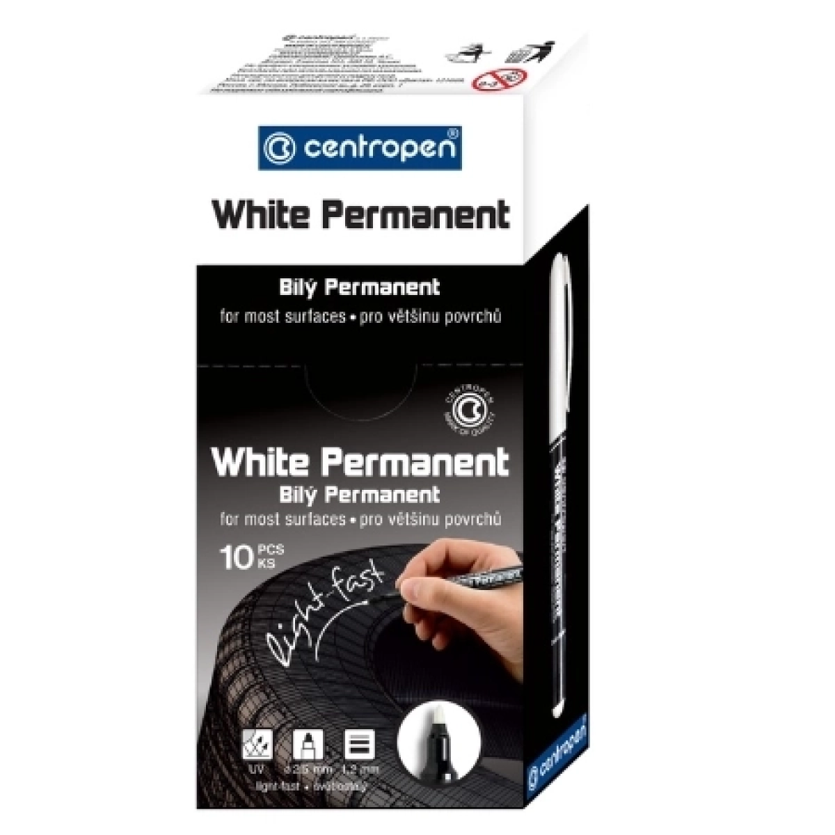 Centropen permanentni marker 2686 beli