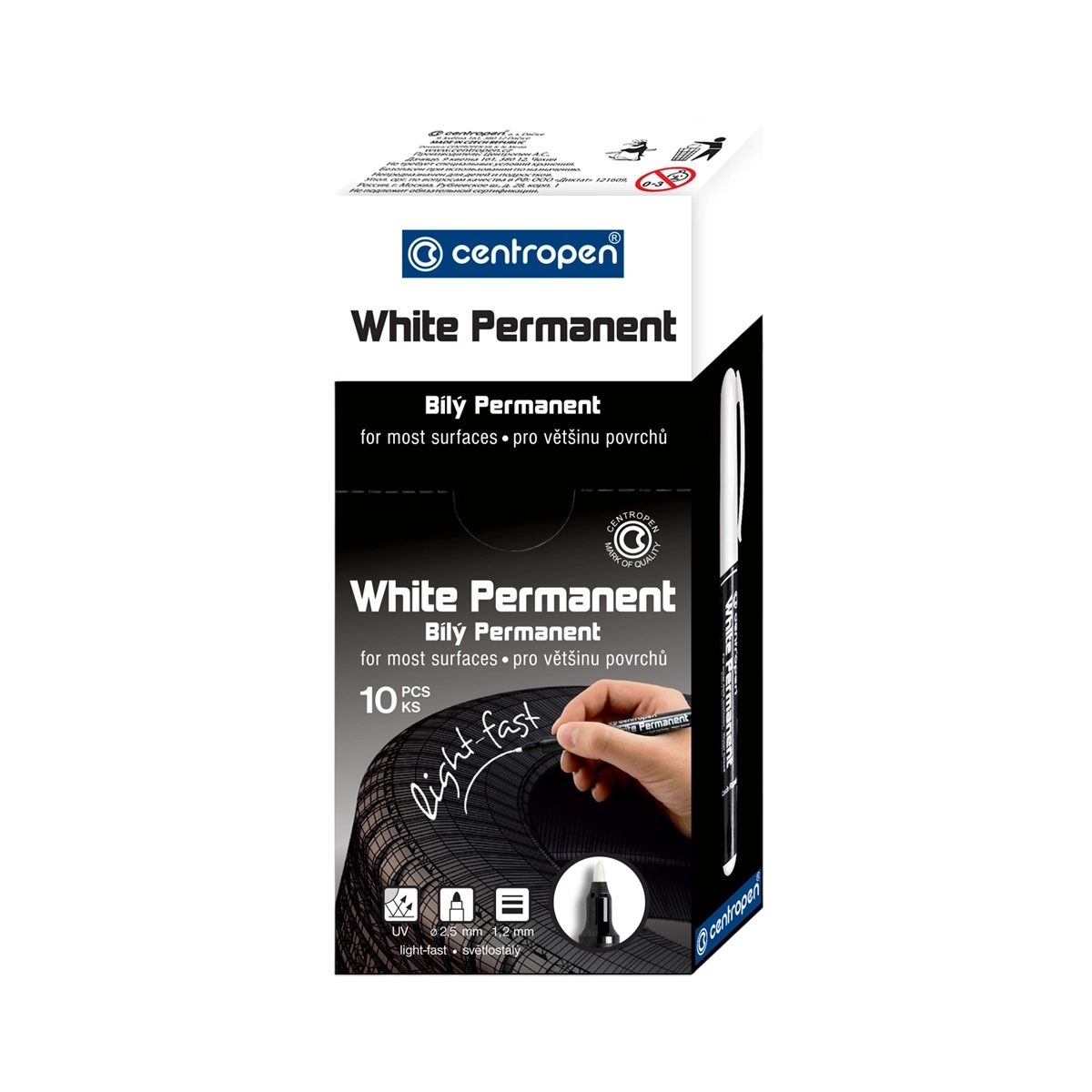 Centropen permanentni marker 2686 beli