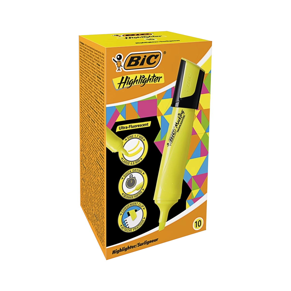 Bic flat highlighter žuti