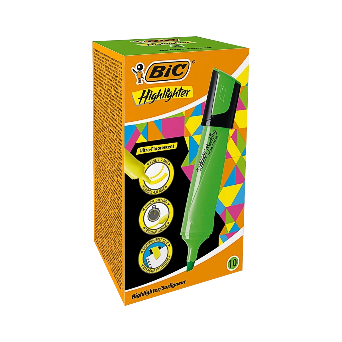 Bic flat highlighter zeleni