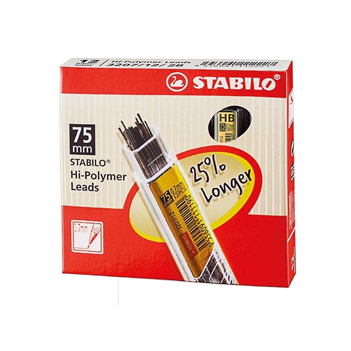 Stabilo patent mine 0.7mm HB 3207/12