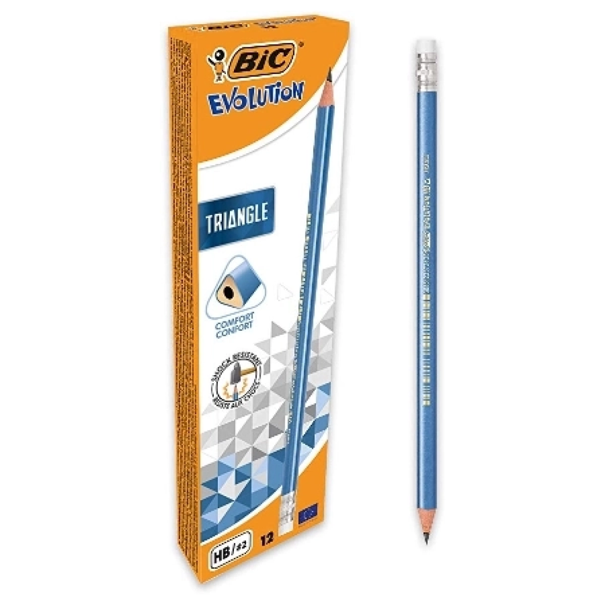 Bic grafitna olovka EVOLUTION TRIANGLE sa gumicom