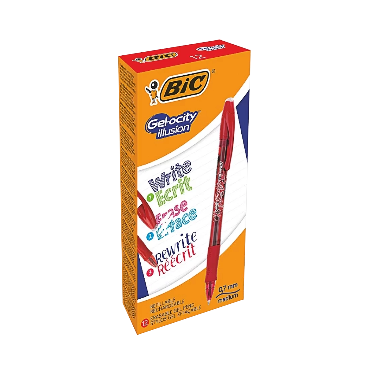 Bic GEL-OCITY ILLUSION gel olovka crvena