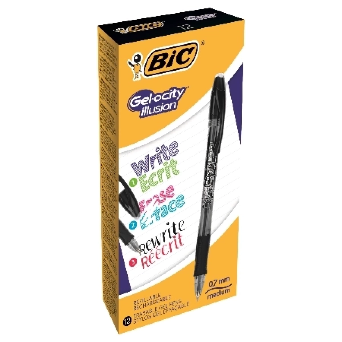 Bic GEL-OCITY ILLUSION gel olovka crna