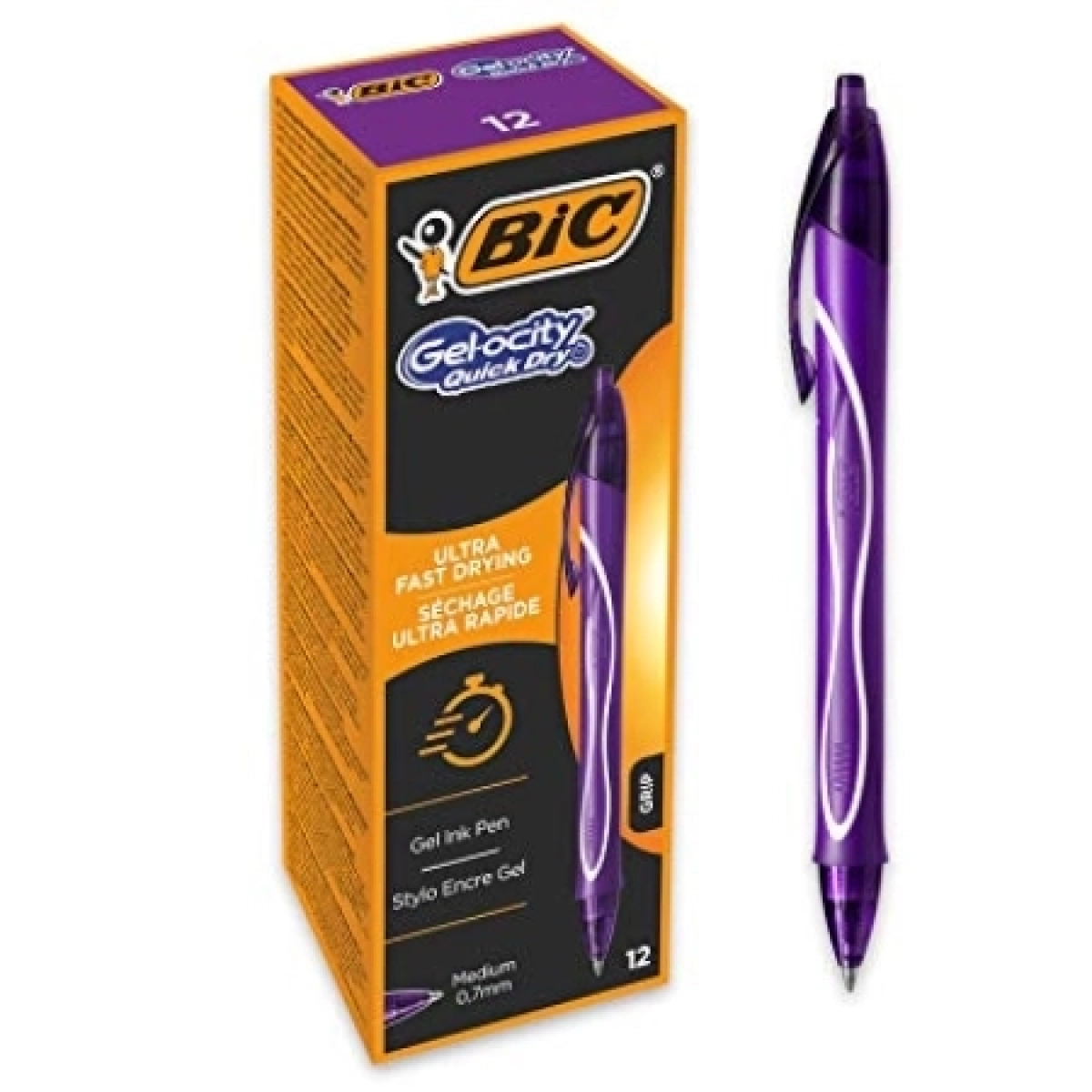 Bic GEL-OCITY QUICK DRY gel olovka ljubičasta