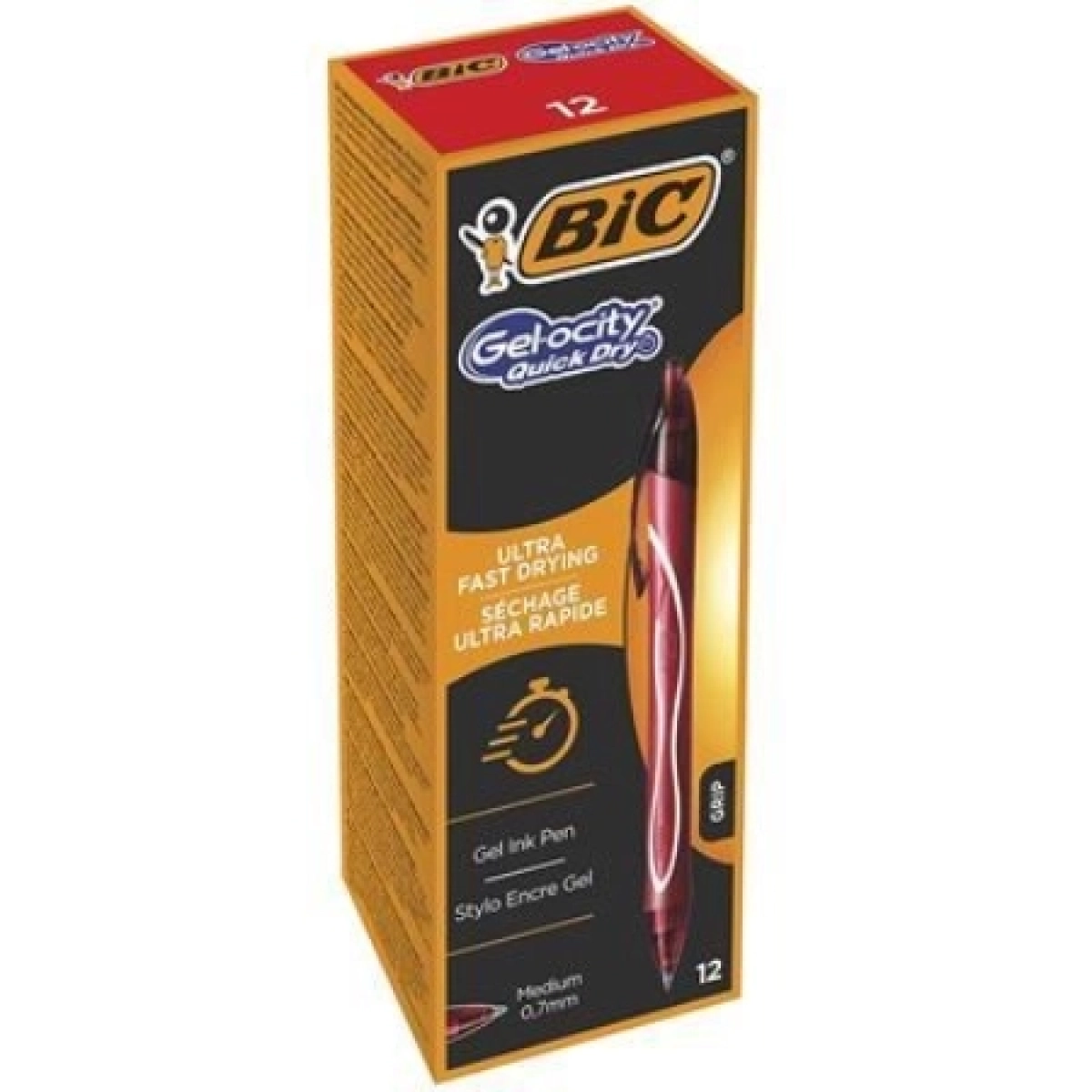 Bic GEL-OCITY QUICK DRY gel olovka crvena