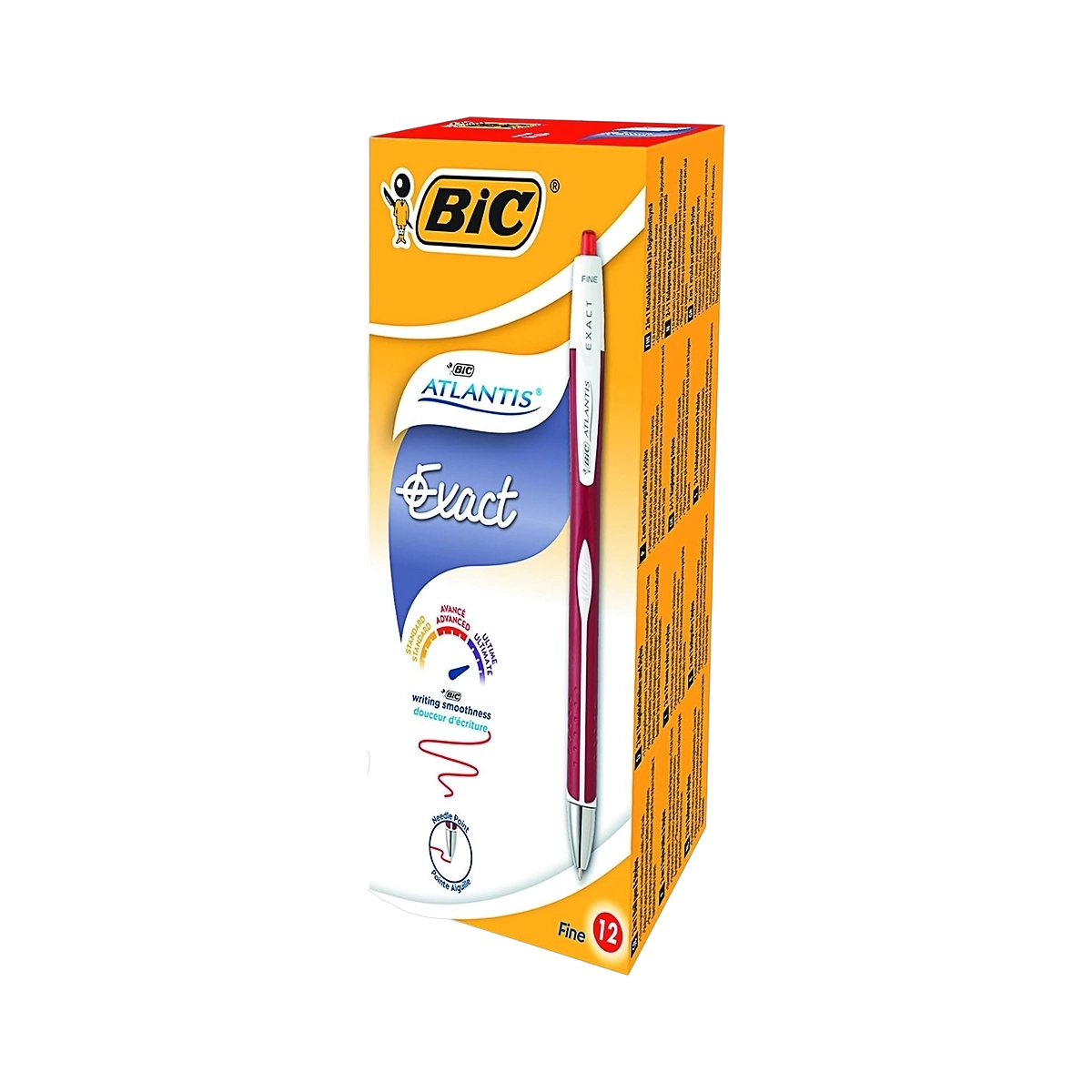 Bic ATLANTIS EXACT hemijska olovka crvena