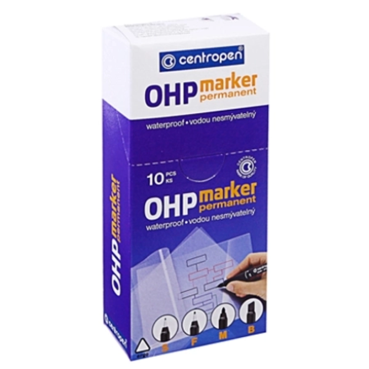 Centropen OHP marker 2636 crveni 0.6 mm