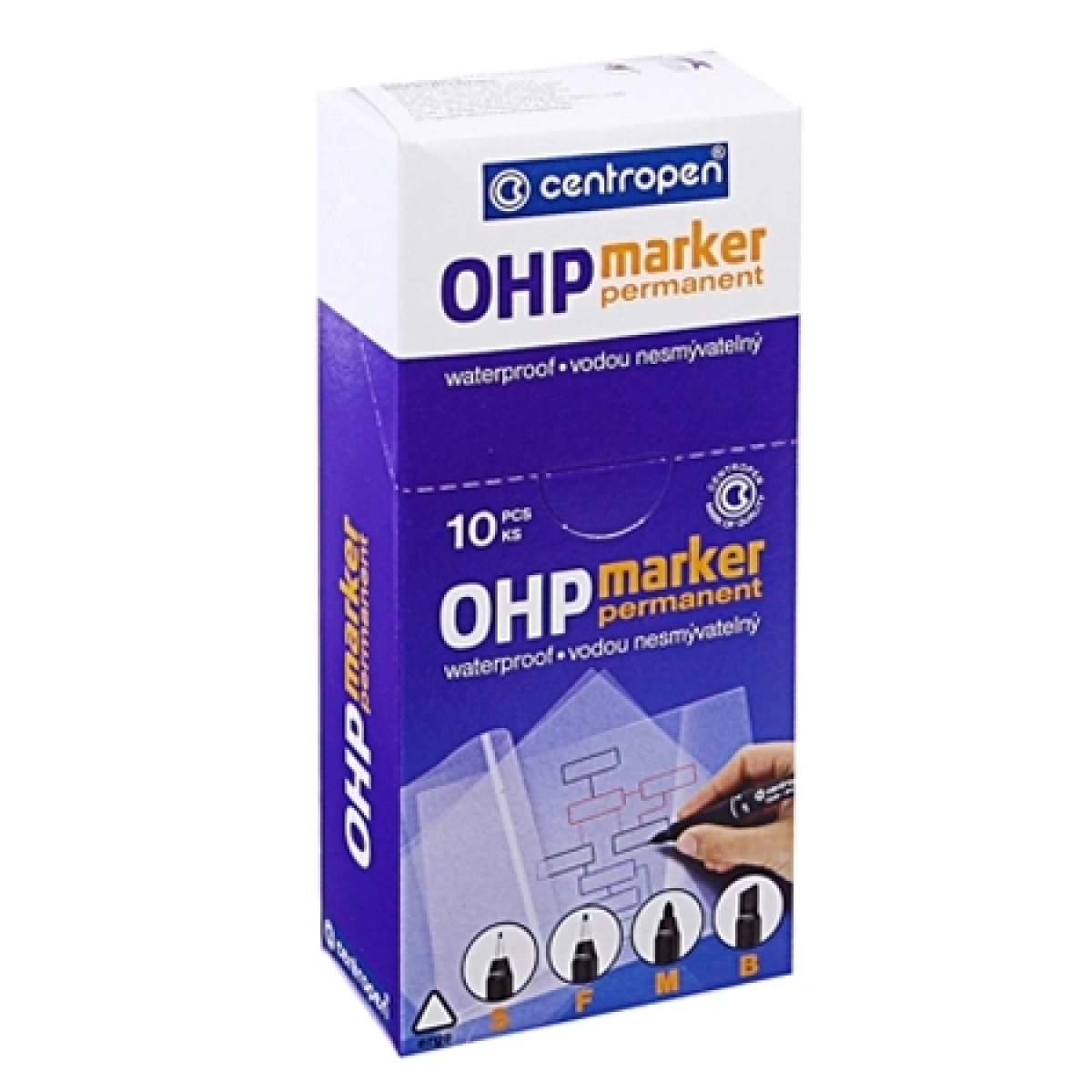 Centropen OHP marker 2636 crni 0.6 mm